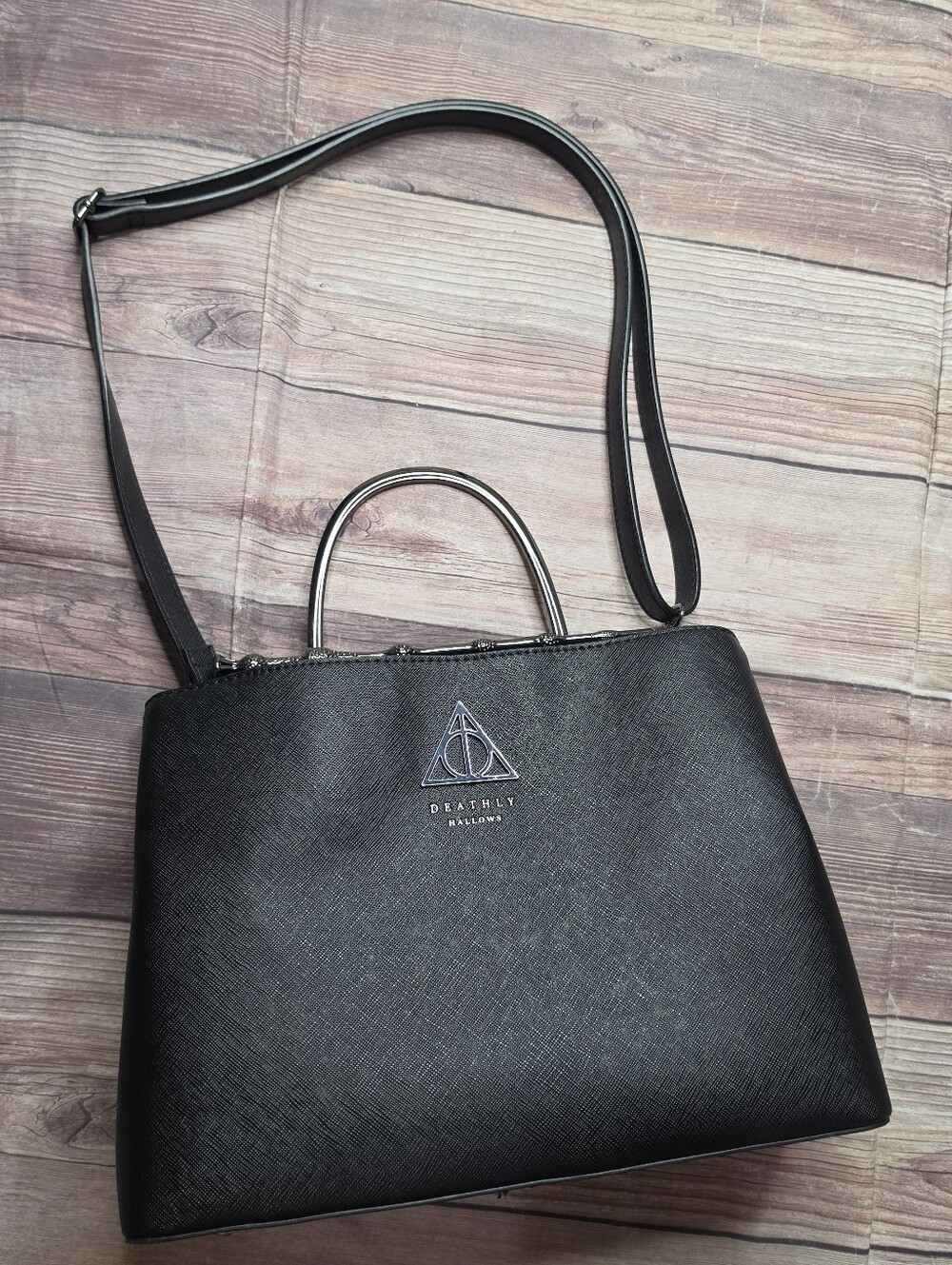 Loungefly Harry Potter Black Elder Wand Handbag Purse - Picture 9 of 11